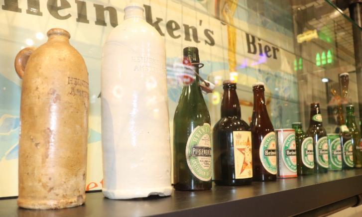 Heineken verpakkingen door de tijd